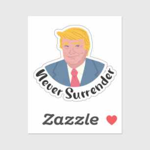 Trump Mugshot nie übergeben Aufkleber