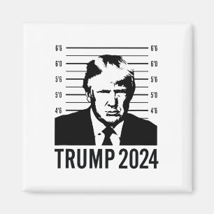 Trump Mugshot Präsident 2024 Magnet