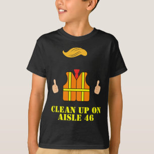 Trump Müllmann Sicherheitsweste Aufräumen auf Gang T-Shirt