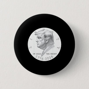 Trump-Münze Ein Dollar Button