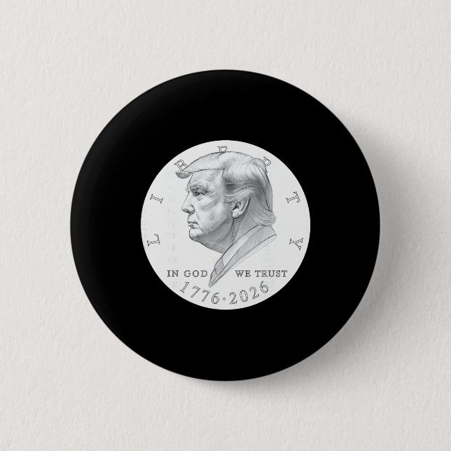 Trump-Münze Ein Dollar  Button (Vorderseite)
