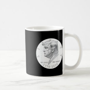 Trump Münze Ein Dollar Kaffeetasse
