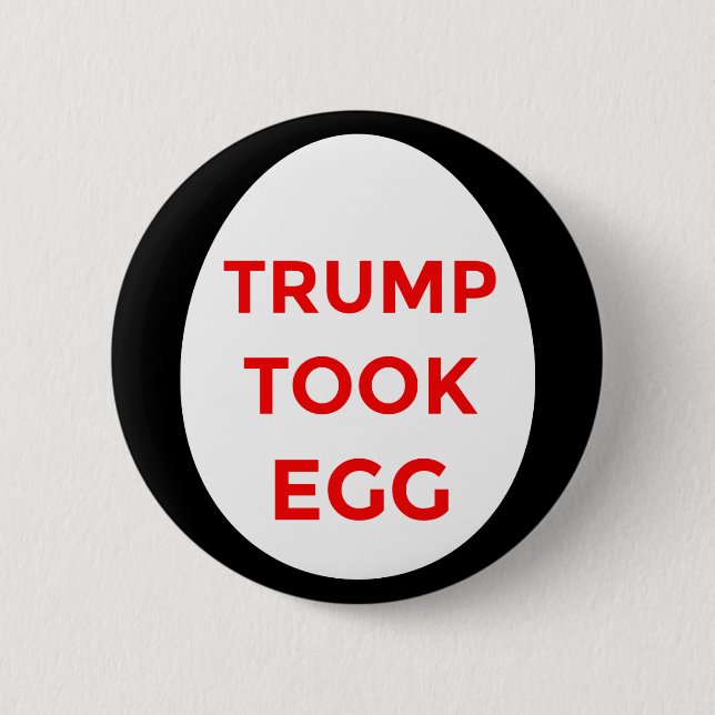 Trump nahm den Knopf ROT und SCHWARZ Button (Vorderseite)