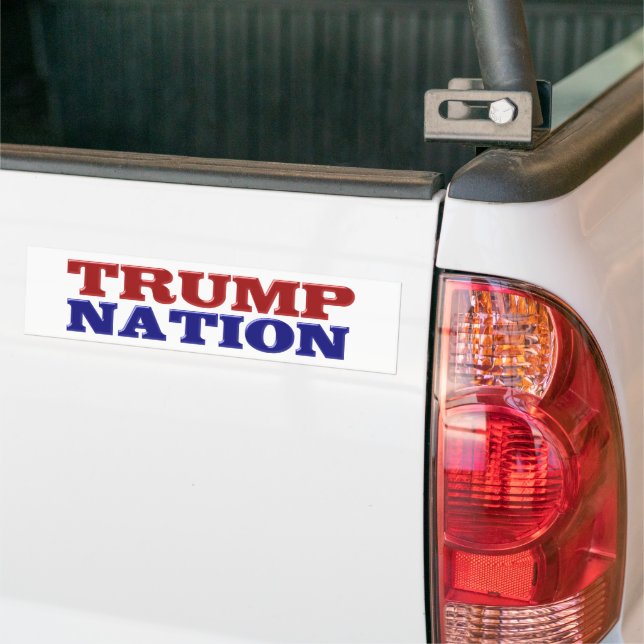 Trump Nation Rot Blau Autoaufkleber (Auf Lkw)