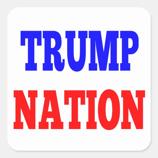 TRUMP NATIONALER Aufkleber (Vorderseite)