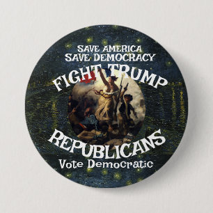 Trump Naz! Republikanische Partei Wählt Demokratis Button