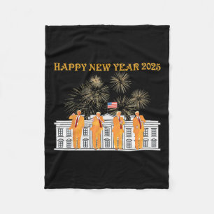 Trump Neues Jahr 2025 Feuerwerk im Weißen Haus Cel Fleecedecke