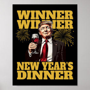 Trump Neujahrsessen 2025 Poster