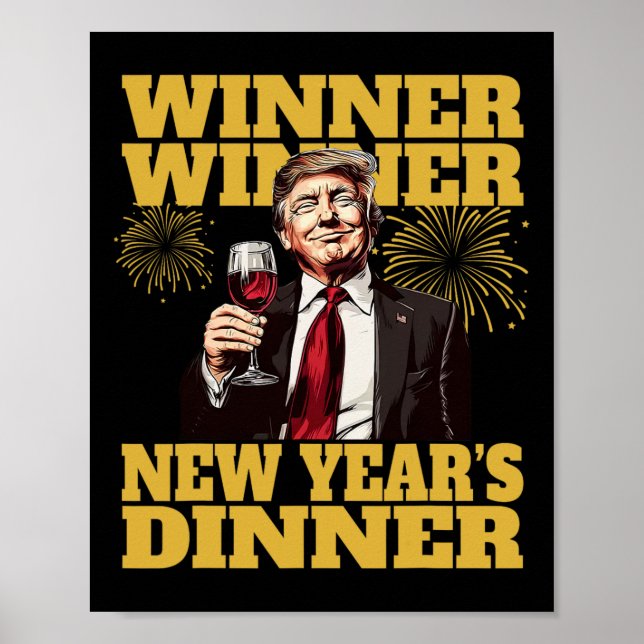 Trump Neujahrsessen 2025  Poster (Vorne)