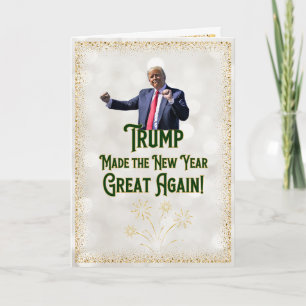Trump Neujahrskarte   Lustige Trump Karte