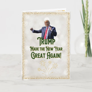 Trump New Year's Card | Funny Trump Card Karte
