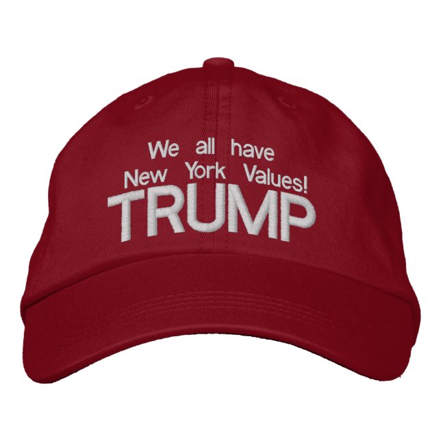 TRUMP NEW YORK VALEURS Casquette de baseball 2016 (Devant)