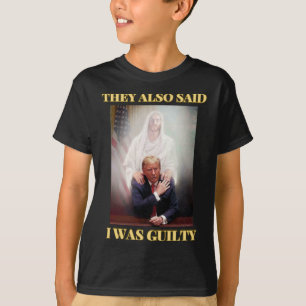 Trump nicht schuldig Jesus Christus Patriot beten T-Shirt