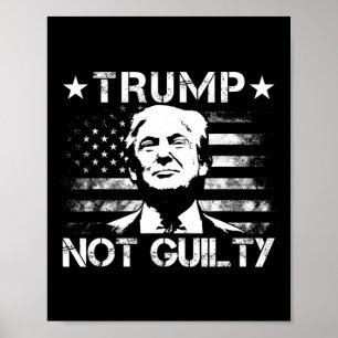 Trump nicht schuldig Pro-Trump-Anhänger Amerikanis Poster
