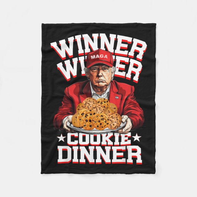 Trump nimmt Amerika auf sich Funny Sieger Cookie Fleecedecke (Vorderseite)