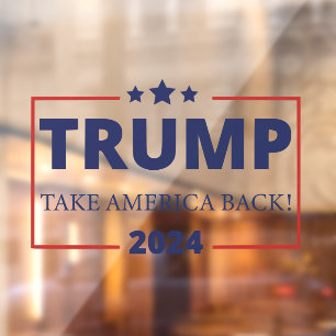 Trump nimmt Amerika zurück 2024 Fensteraufkleber