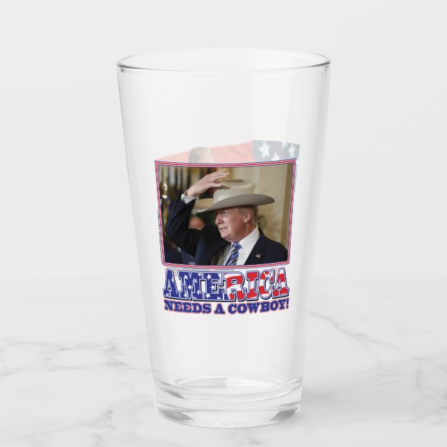 Trump nimmt Amerika zurück Glas (Vorderseite)