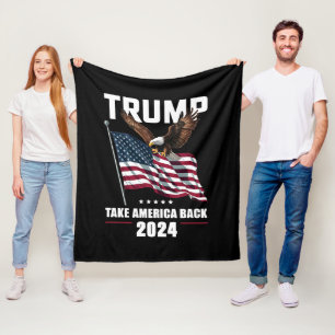Trump nimmt die amerikanischen Wahlen 2024 zurück Fleecedecke