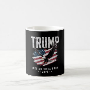 Trump nimmt die Wahlen 2024 Vintag zurück Kaffeetasse