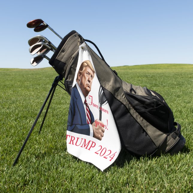 Trump: Noch mehr Jahre der Größe! Golfhandtuch (Gras)