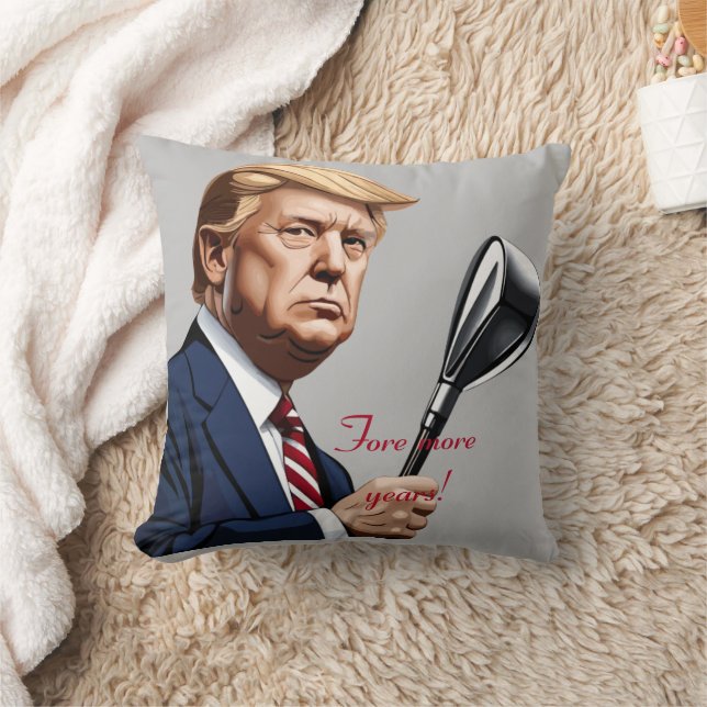 Trump: Noch mehr Jahre der Größe! Kissen (Decke)