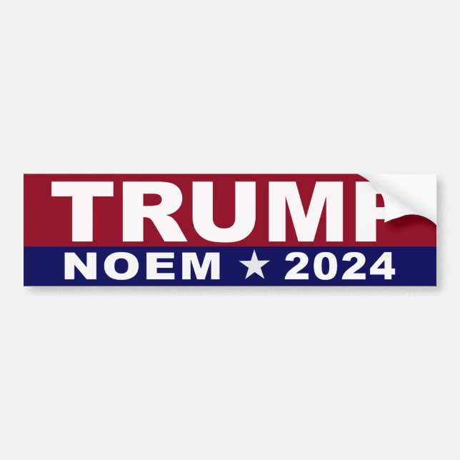 Trump Noem 2024 Autoaufkleber (Vorne)