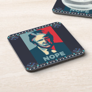 Trump Nope Beverage Coaster Getränkeuntersetzer