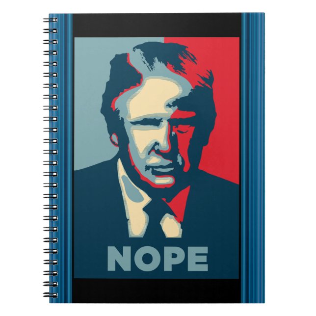 Trump-Nope-Notebook Notizblock (Vorderseite)