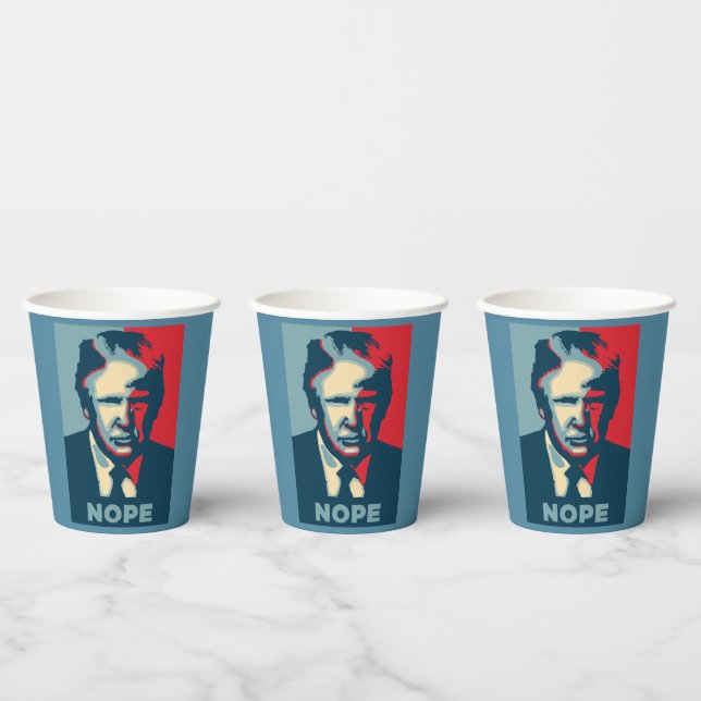 Trump Nope Paper Cup Pappbecher (Multi)