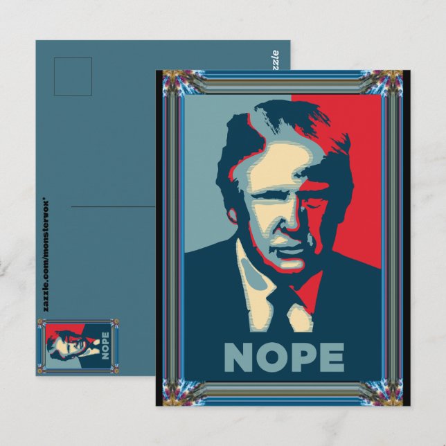 Trump Nope Postcard Postkarte (Vorne/Hinten)