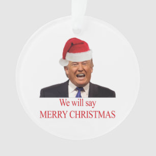 Trump : Nous allons dire Joyeux Noël
