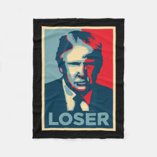 Trump Obama Hope Poster Loser Fleecedecke
