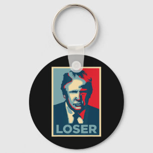 Trump Obama Hope Poster Loser Schlüsselanhänger