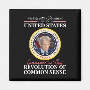 Trump-Oberbefehlshaber 45 47 Revolution von Magnet