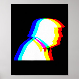 Trump Optische Täuschung Edm  Poster