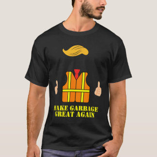 Trump Orange Weste Make Garbyge Great Again Lustig T-Shirt