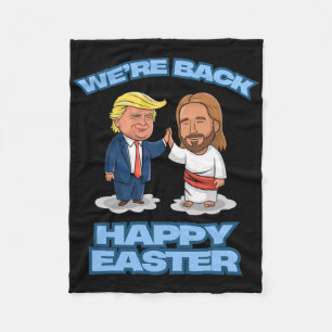 Trump Ostern Jesus Trump Wir Sind Zurück Lustiges Fleecedecke