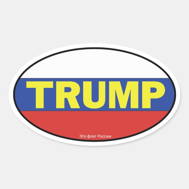 Trump Oval Sticker (Vorderseite)