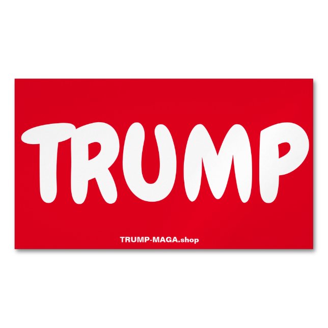 TRUMP-Packung mit 25 Magnetkarten Magnetische Visitenkarte (Vorderseite)