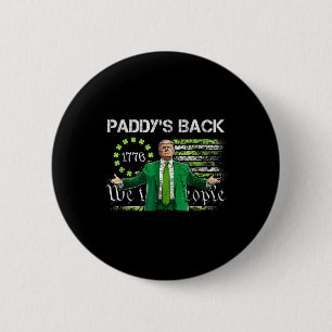 Trump Paddys Back 45 47 St Patricks Day Kleeblatt Button