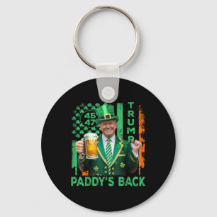 Trump Paddys Back 45 47 St Patricks Day Usa Schlüsselanhänger