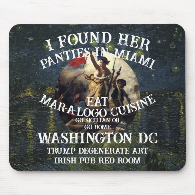 Trump Panties Miami Catholic Church White Mousepad (Vorne)