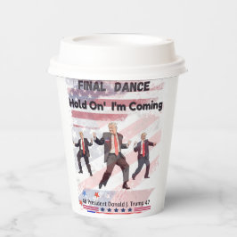 Trump Paper Beverage Tasse mit Deckel Pappbecher