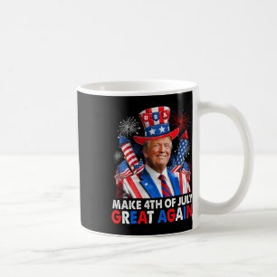Trump Patriotic Feuerwerk macht 4. Juli Große AG Kaffeetasse