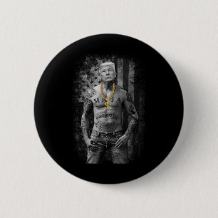 Trump Patriotic Gangster - Antiliberaler Republika Button