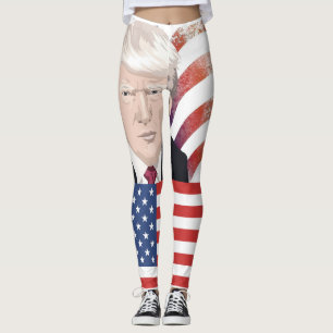 TRUMP PATRIOTIC YOGA PANS LEGGINGS