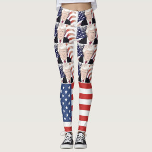 TRUMP PATRIOTISCHE YOGA-HOSE LEGGINGS