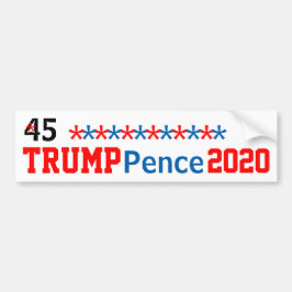 Trump Pence 2020 Red White Blue Stars EDIT NAMES Autoaufkleber