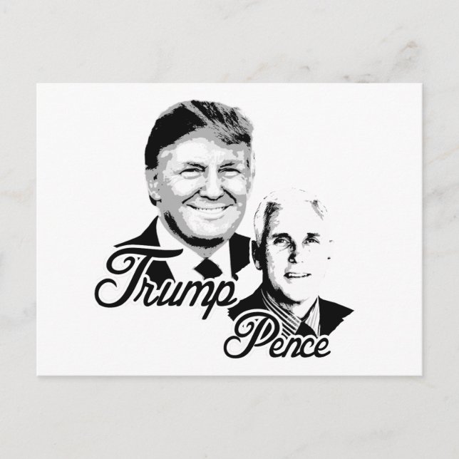 Trump Pence - Buster - - Postkarte (Vorderseite)