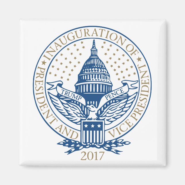Trump Pence Präsident Einweihung des Logos Magnet (Vorne)